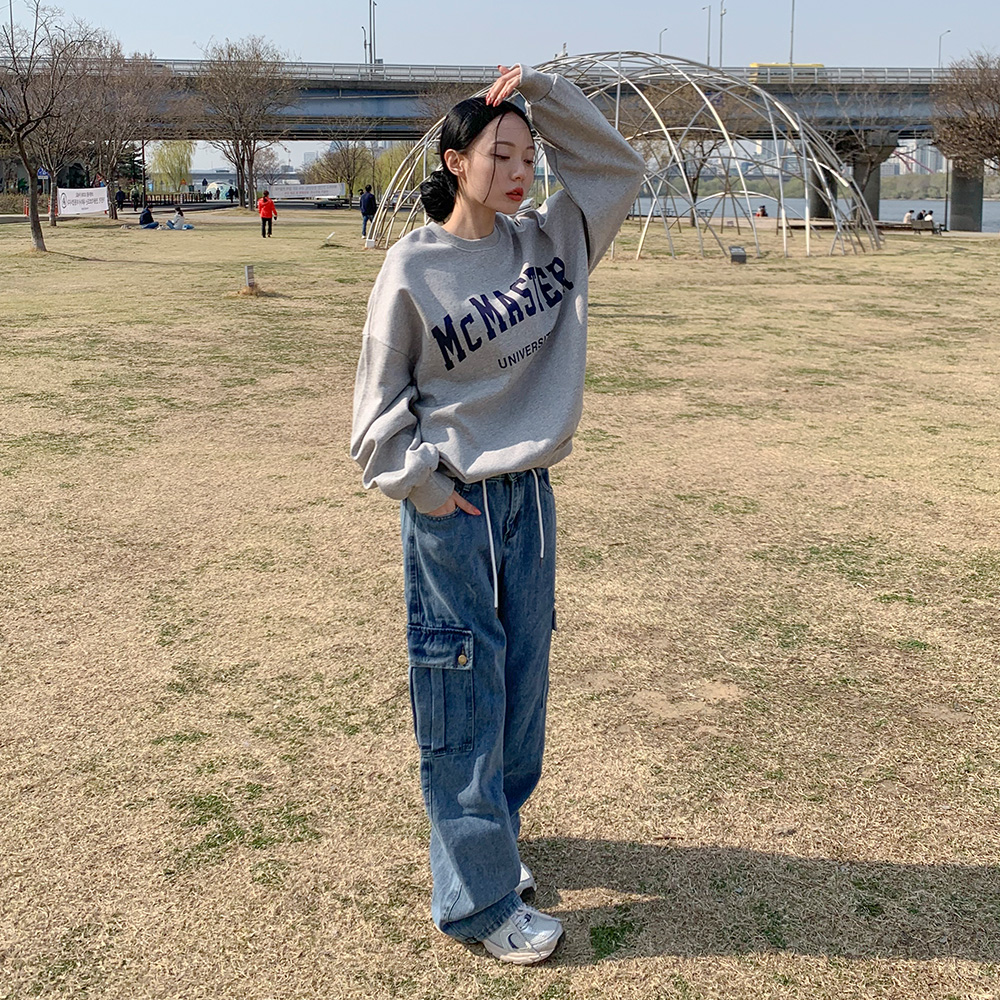 [무료배송][탄탄/핏보장]예술이야 카고 데님 팬츠 <br> 긴바지 데님팬츠 카고 청바지 체형커버 유니크