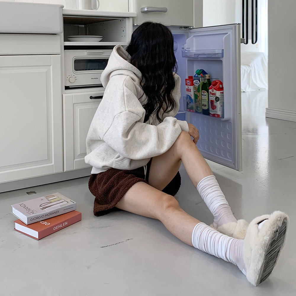 [무료배송][귀욤]퐁당 양털 반바지<br> 반바지 뽀글 양털 밍크 베이직 가을 겨울 포근 러블리 꾸안꾸