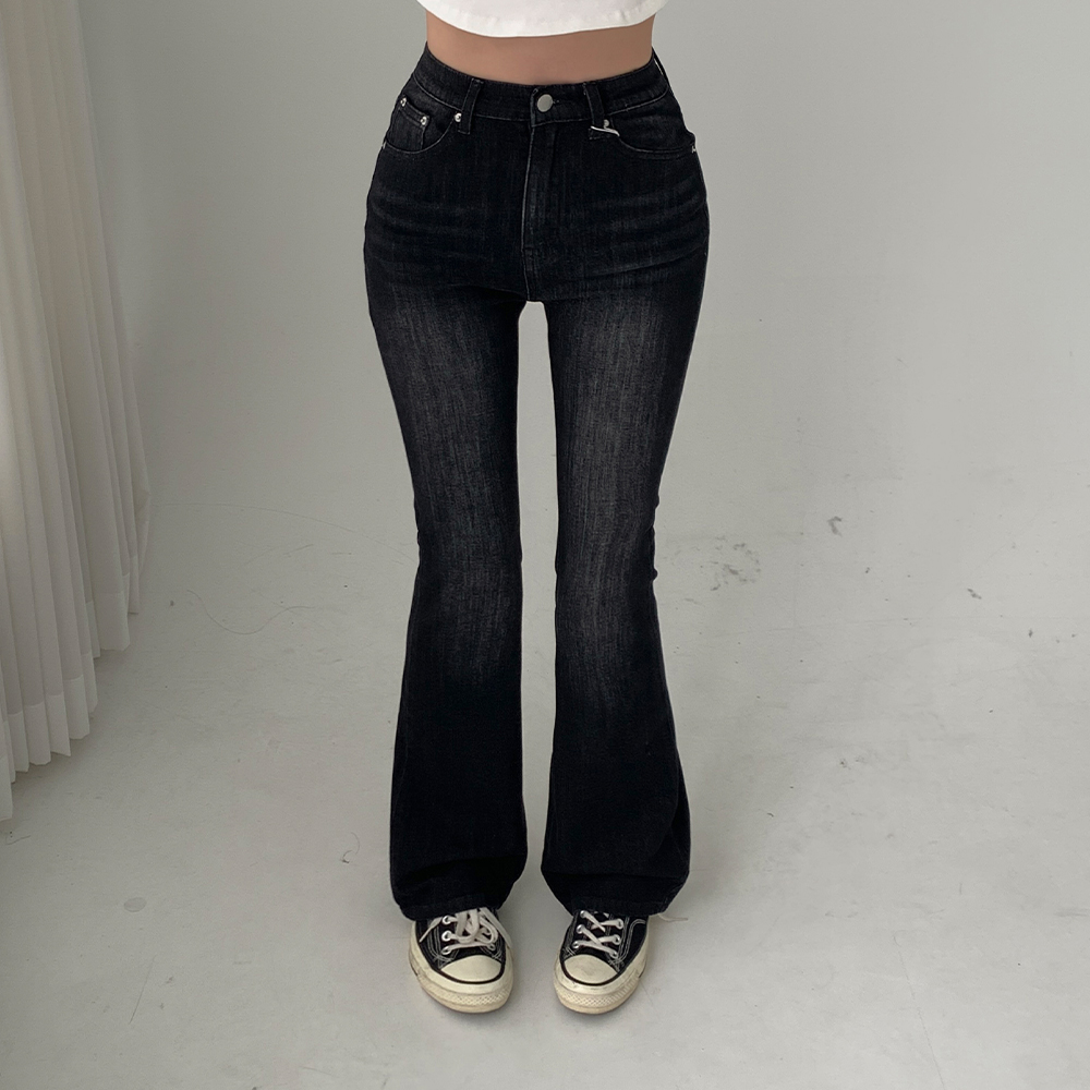 [무료배송][기장선택]찰떡핏 부츠컷 데님 팬츠 <br> -2XL까지 몸매보정! 맞춤 청바지 사계절 쫀쫀 청