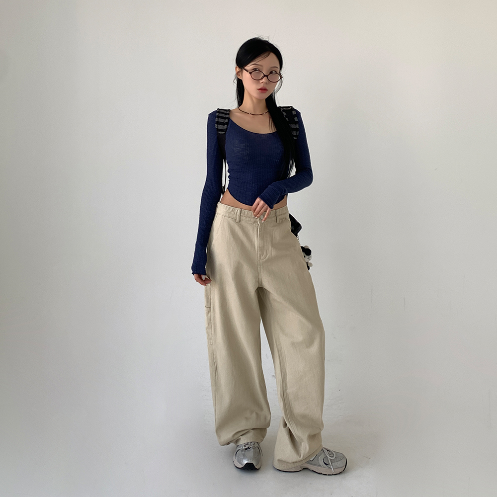 [무료배송][3기장/-2XL]카펜더 코튼 팬츠 <br> 긴바지 와이드핏 하체커버 카고 포켓 베이직 데일리 캐주얼