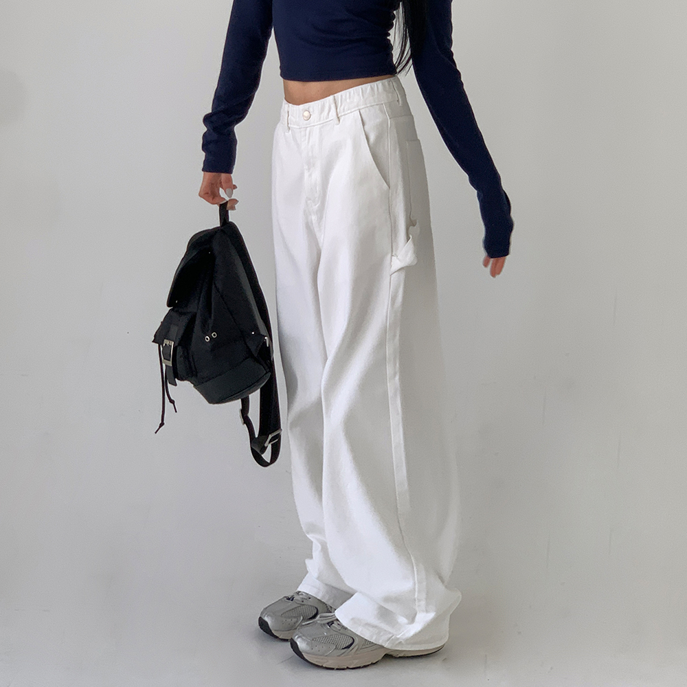 [무료배송][3기장/-2XL]카펜더 코튼 팬츠 <br> 긴바지 와이드핏 하체커버 카고 포켓 베이직 데일리 캐주얼