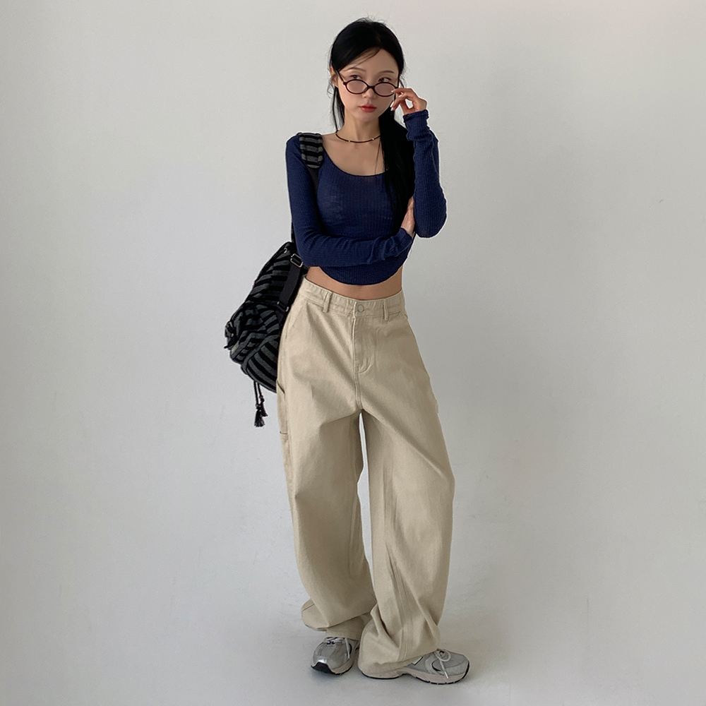 [무료배송][3기장/-2XL]카펜더 코튼 팬츠 <br> 긴바지 와이드핏 하체커버 카고 포켓 베이직 데일리 캐주얼