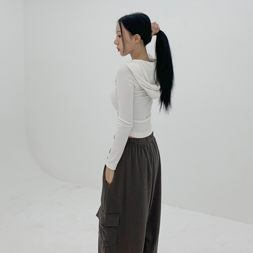 [무료배송][슬림핏]차푸 골지 후드집업<br> 집업 지퍼 아우터 간절기 가을 힙 유니크 데일리 지퍼