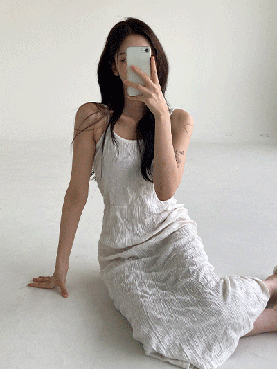 [무료배송]여리핏끝판왕 나시롱원피스 | 주름원피스 롱원피스 나시 레이어드 주름